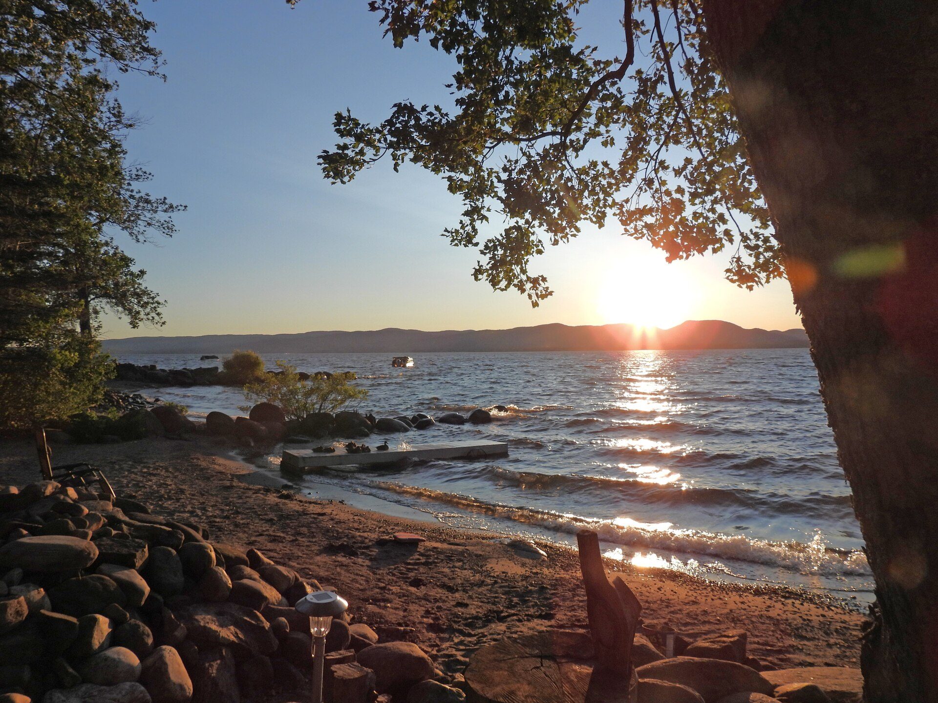 Sunset over the Great Sacandaga Lake